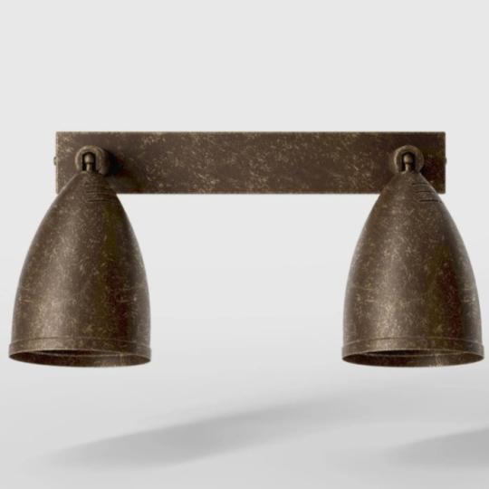 antik mosadzna nastenna spot lampa dve ziarovky svetlo schodistova hala osvietenie komora kuchyna spalna vintage patina country farmhouse chalupa mediteran 6.jpg